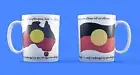 One Aboriginal Flag and Map Double Sided Indigenous Coffee Mug Cup &Free Sticker