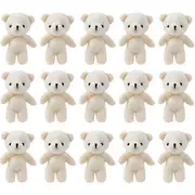 18pcs Mini Teddy Bears Plush Toys Small Teddy Bears Dolls Soft Small Plush Toys for DIY Valentine's Day Birthday Wedding Party Gift Bags