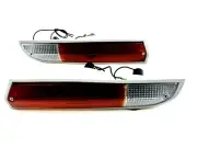 PEUGEOT 504 Turn Signal Light Set Lens Casing Wiring Socket Gray Rim NEW 371-372 (for: Peugeot)