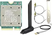 WiFi7 QCNCM865 Wireless 2.4Gbps Bluetooth 5.4 Wireless Wi-Fi for Win11 for 802.11be M.2 NGFF WLAN WiFi Card Only for Win11 Antenna