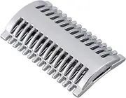 Outanaya Zinc Alloy Razor Head Mens Razor Head Wet Shaving Head Safety Razor Head Sturdy Razor Head Bald Head Razor Metal Razor Head Shaver Parts 3 Head Shaver Replacement Head Man Wooden