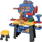 KIDBOT Kids Toy Tool Bench Set, 181PCS Workbench Construction Workshop with Electric Drill and Realistic Tools Toy for 3+ Years Old Kids,Educational Builder Pretend Role Play Toy