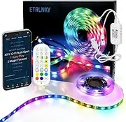 RGBIC LED Strip 4 m LED TV Backlight Dream Colour for 55 to 70 Inch TVs Smart LED Backlight, App and Remote Control, Sync with Music, USB LED Built-in IC Lighting for TV Decoration Party