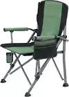 Portable Lightweight with Armrests Cup Holder, Folding Camping Chair for Outdoor
