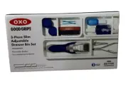 OXO Good Grips 3-Piece Slim Adjustable Junk Drawer Organizer Bin Set