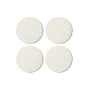 Ceramic Scallop Edge Coaster - Set of 4