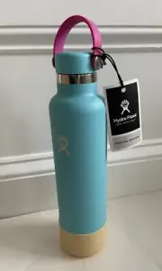 RARE Hydro Flask Limited Edition 24 Oz Standard Mouth Flex Cap Blue Yellow NEW