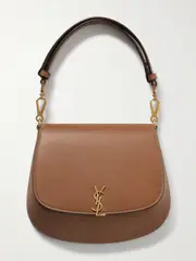 [SAINT LAURENT] SAINT LAURENT - Voltaire Top Handle Mini Leather Tote - Light brown - One size One size Brown