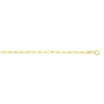 9ct Gold 19cm Mini Flat Paperclip Bracelet