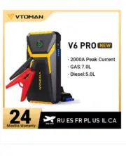 VTOMAN V6 Pro Car Jump Starter Power Bank 2000A Car Battery Charger