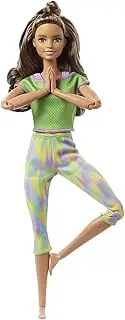 [Barbie] Made to Move Puppe (brünett) im grünen Yoga Outfit