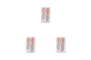 3x 2pc Splosh Picnic 13x2.5cm Retro Floral Cheese Knife Set Bamboo Handle
