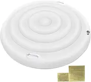 Inflatable Hot Tub Cover - Portable Insulated Hot Tub | Spa Covers, Insulated Lid Replacement for Hot Tub, Round Foldable Lid Protector Rainproof Replacement Part for Pool, Outdoor & Garden