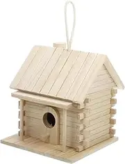 LIGHTAOTAO Wooden Bird House Nesting Box for Outdoor Use Safe and Warm Shelter for Parakeets for Garden and Porch Present for Bird Lovers