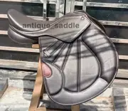 Leather Jumping/Close Contact Double-flap New Adjustable Gullets Horse Saddle.