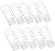HAPINARY 10pcs Clear Plastic Coin Storage Tubes with Screw Caps Versatile Coin Holders and Item Storage Elegant Design for Home Office and Collectors