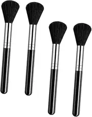 EXQUIMEUBLE 4Pcs Nail Dust Brush Portable Nail Cleaning Tool for Manicure Salons Durable Fine Bristles for Dust Removal Suitable for Home and Professional Use