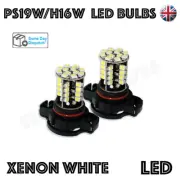 2X PS19W CANBUS ERROR FREE DRL SIDELIGHT HEADLIGHT BULBS H16 AUDI A3 XENON WHITE