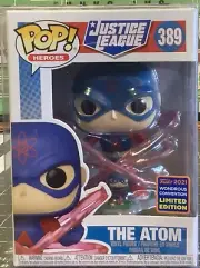 Funko Pop! Justice League The Atom #389 2021 Wondrous Convention W/ Protector