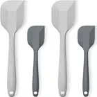 4 pcs 2 Small and 2 Large Silicone Spatula Set Silicone Rubber Spatula Kitchen