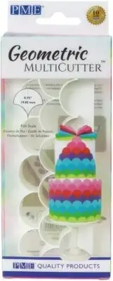 PME GMC191 Geometric Multicutter for Cake Design-Fish Scale, Small Size