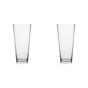 2x Ecology Fleur Conical Soda Lime Glass Vase Decorative Flower Vessel 30cm
