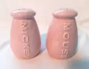 DISNEY M.MOUSE MICKEY MOUSE POLKA DOT PINK SALT & PEPPER SET NEW OPEN BOX