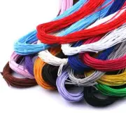 4m - 0.8mm 1.2mm 1.5mm Round Elastic Cord Beading Stretch Hat Thread String Mask