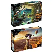 2pc Puzzle Master Kookaburra Laughs and Emu Heights Kids Puzzle Set 70x50cm