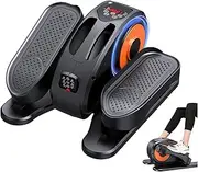 Under Desk Elliptical, Electric Seated Pedal Exerciser, Quiet & Compact Mini Ellipse Leg Exerciser with Display Monitor, Remote Control and 12 Adjustable Speeds, Elliptical Machine for Home