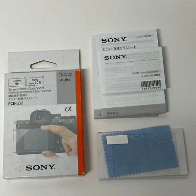 Genuine Sony PCK-LG2 Screen Protect Glass Sheet Cyber Shot Hardness ILCE-7M4