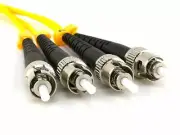10 PACK LOT 3m ST-ST Duplex 9/125 OS2 Singlemode Fiber Cable OFNR Yellow 10FT