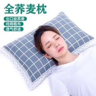 全棉老粗布純蕎麥殼枕頭睡覺專用枕芯枕套蕎皮成人學生兒童枕單人