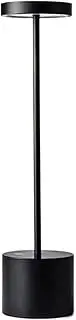 Rechargeable Cordless LED Table Lamp, 5200mAh Battery Operated Desk Lamp, 3 Color Modes, Touch Dimmable, USB Bedside lamp for Home, Dining, Indoor, Outdoor, Living Room – Black
