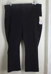 NWT NYDJ Sz P2X Petite 2X Gray Charcoal Pull-On Slim Bootcut Pants Beautiful