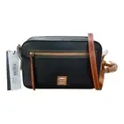 Dooney & Bourke Pebble Grain Leather Camera Zip Crossbody Bag, Midnight Blue