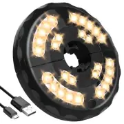 INKEER Patio Umbrella Light Rechargeable Warm White 3 Lighting Modes Cordless...