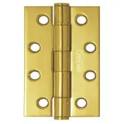 Austyle 100 x 75 x 2.5mm Polished Brass Fixed Pin Hinge
