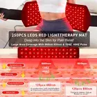 250PCS LEDS Red Light Belt Therapy Waist Electric Heating Infrared Therapy Belt