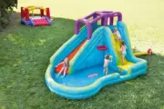 Kids Water Slide Inflatable Kiddie Pool Set Water Park Backyard Splash Pad 5-10y