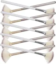 [DECORNIJIA] 10Pcs Fan Makeup Brush Soft Highlighter and Acid Applicator Brushes for Women Durable Aesthetician Tools for Powder and Blush Application for Beauty Routine