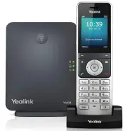 Yealink DECT IP Cordless Phone & Base Station (W60P) w/ 2.4-Inch Color Display