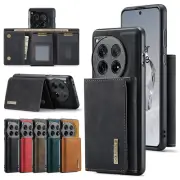 For OnePlus 12/10 Pro/9R/Nord N200 5G Magnetic Detachable Card Pocket Back Case