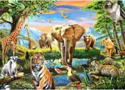 1000 Pieces Puzzles for Adults, Animal World Jigsaw Puzzle Challenging Night Gam