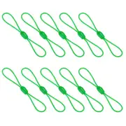 20 Pcs Zipper Pulls Replacement for Backpack Zipper Pulls Tab Cord, Green