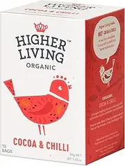Higher Living Organic Cocoa and Chilli Tea 15 Teabags