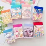 卡哇伊動漫三麗鷗貼紙書籍 HELLO KITTY KUROMI POCHACCO 卡通貼花筆記本電腦文具裝飾貼紙兒童玩具