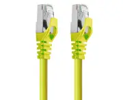 Cruxtec RJ45 LAN CAT7 10GbE SF/FTP 5m Triple Shielding Ethernet Cable Yellow