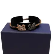 Swarovski Facet Swan Bangle Bracelet Multi Color, Size Large