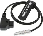 Alvin's Cables Flexible Anton D-TAP to 2 Pin Male Power Cable for Teradek ARRI RED Camera SmallHD Paralinx Preston Transvideo Offhollywood Switronix Panasonic